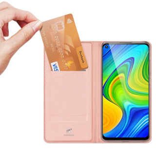 Etui z klapką DUX DUCIS Skin Pro do Xiaomi Redmi 10X 4G / Xiaomi Redmi Note 9 różowy