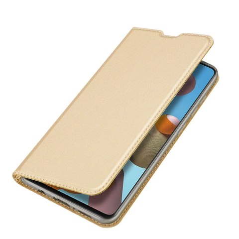 Etui z klapką DUX DUCIS Skin Pro do Samsung Galaxy A21S złoty