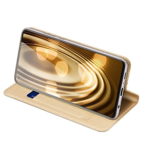 Etui z klapką DUX DUCIS Skin Pro do Samsung Galaxy A21S złoty