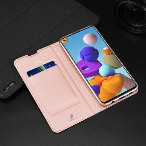 Etui z klapką DUX DUCIS Skin Pro do Samsung Galaxy A21S złoty