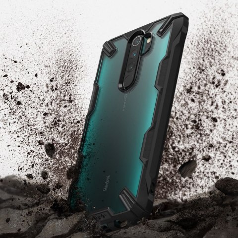 Pancerne etui z ramką Ringke Fusion X do Xiaomi Redmi Note 8 Pro czarny