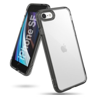 Etui z żelową ramką Ringke Fusion do iPhone SE 2020 / iPhone 8 / iPhone 7 czarny