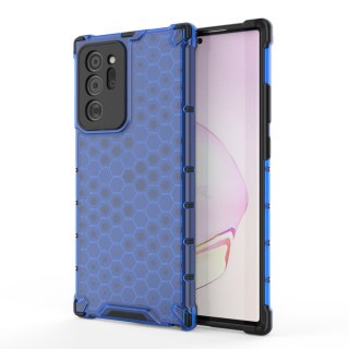 Etui z żelową ramką Honeycomb do Samsung Galaxy Note 20 niebieski