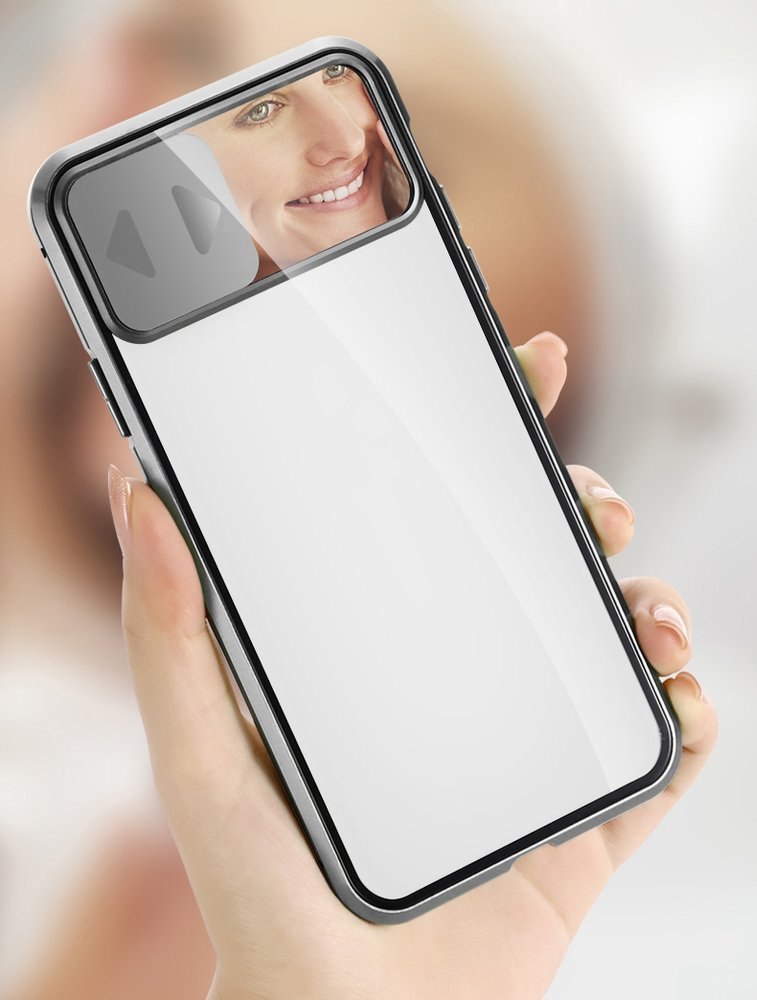 Magnetyczne etui 360 na cały telefon szkło na ekran osłona na aparat do Samsung Galaxy S20 czarny