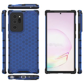 Etui z żelową ramką Honeycomb do Samsung Galaxy Note 20 Ultra niebieski