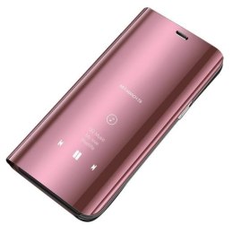 Futerał etui z klapką Clear View Case do Xiaomi Redmi 9C różowy