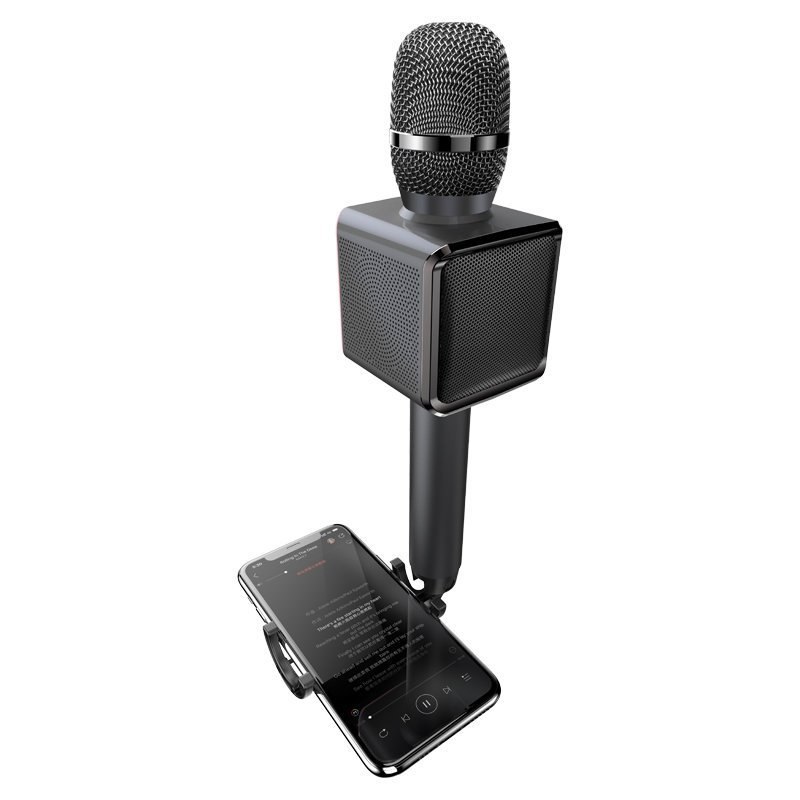 Bezprzewodowy mikrofon do karaoke Bluetooth głośnik uchwyt na telefon