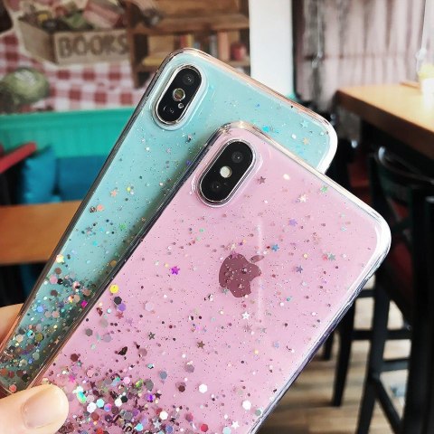 Wozinsky Star Glitter błyszczące etui pokrowiec z brokatem iPhone 12 6,7'' czarny