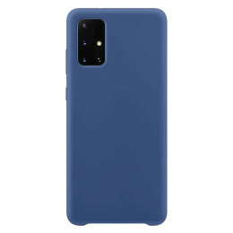 Elastyczne silikonowe etui Silicone Case do Samsung Galaxy A51 niebieski