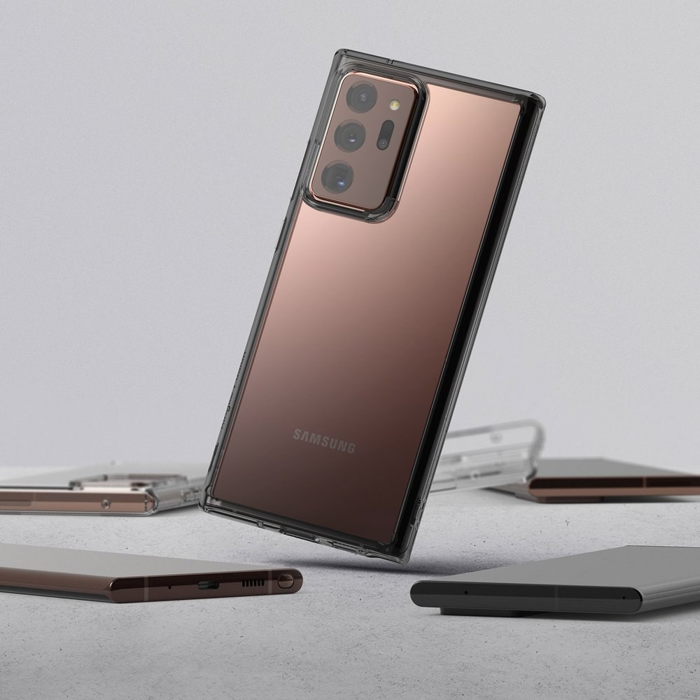 Etui pokrowiec z żelową ramką Ringke Fusion do Samsung Galaxy Note 20 Ultra czarny