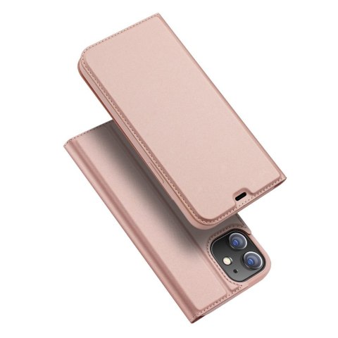 Etui pokrowiec z klapką DUX DUCIS Skin Pro do iPhone 12 5,4'' różowy