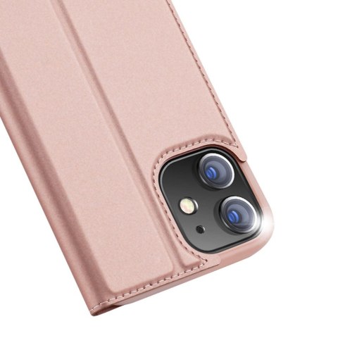 Etui pokrowiec z klapką DUX DUCIS Skin Pro do iPhone 12 6,1'' różowy