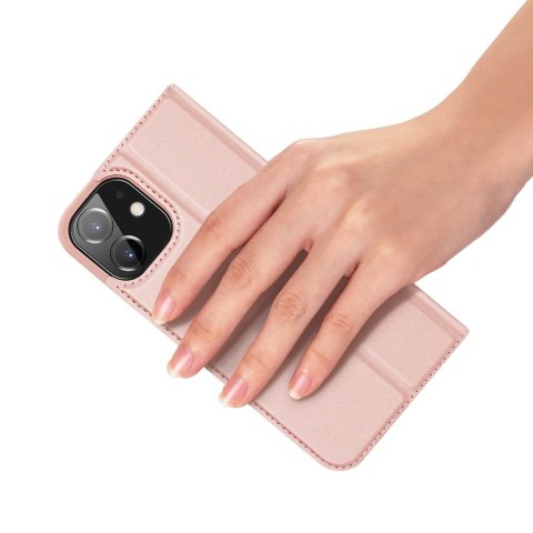 Etui pokrowiec z klapką DUX DUCIS Skin Pro do iPhone 12 6,1'' różowy