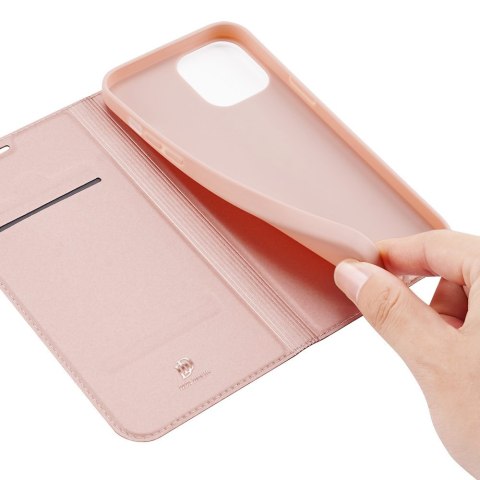 Etui pokrowiec z klapką DUX DUCIS Skin Pro do iPhone 12 6,1'' różowy