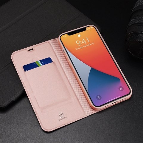 Etui pokrowiec z klapką DUX DUCIS Skin Pro do iPhone 12 6,1'' różowy