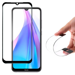 Folia szklana z ramką Full Cover Flexi Nano do Xiaomi Redmi Note 8T czarny