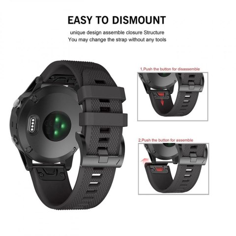 Pasek Tech-Protect Smooth do Garmin Fenix Czarny