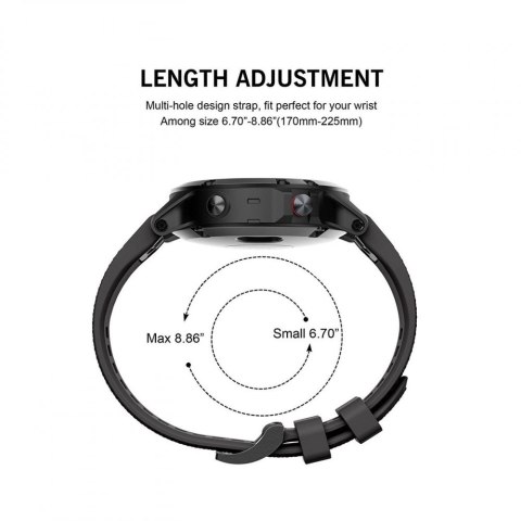 Pasek Tech-Protect Smooth do Garmin Fenix Czarny