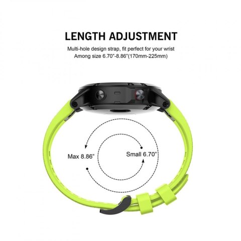Pasek Smooth do Garmin Fenix 3 / 5X / 3HR / 5X Plus / 6X / 6X Pro Green