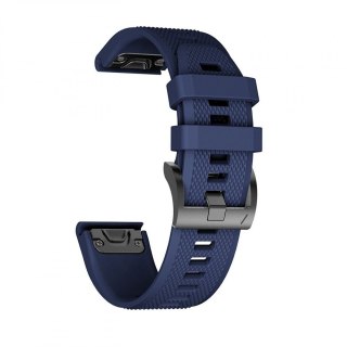 Pasek Smooth do Garmin Fenix 3 / 5 / 3HR / 5X Plus / 6X / 6X Pro Navy Blue