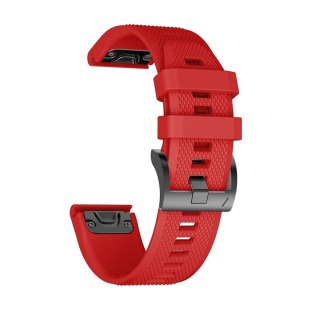 Pasek Smooth do Garmin Fenix 3 / 5X / 3HR / 5X Plus / 6X / 6X Pro Red