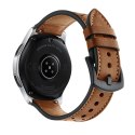 Pasek ze skóry naturalnej Tech-Protect Leather do Samsung Galaxy Watch 46mm Brown