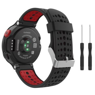 Pasek Smooth do Garmin Forerunner 220 / 230 / 235 / 630 / 735 Black/red