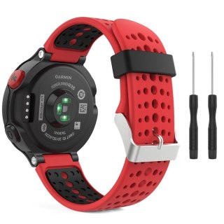 Pasek Smooth do Garmin Forerunner 220 / 230 / 235 / 630 / 735 Red/black