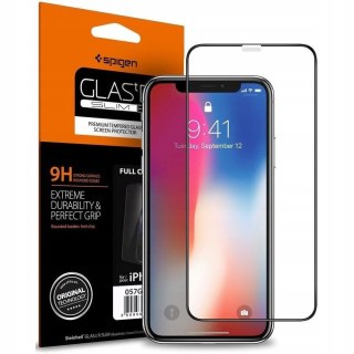 SZKŁO HARTOWANE SPIGEN GLASS FC IPHONE XR BLACK