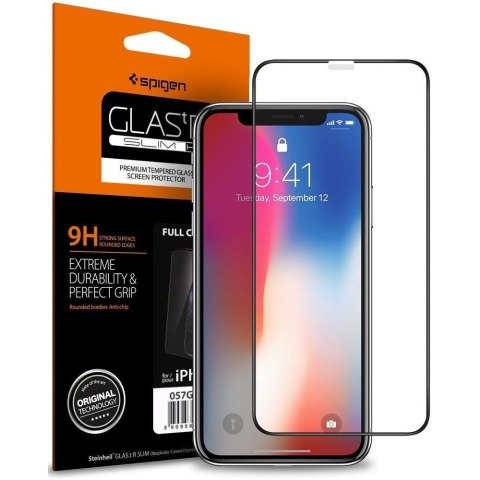 SZKŁO HARTOWANE SPIGEN GLASS FC IPHONE X/XS BLACK