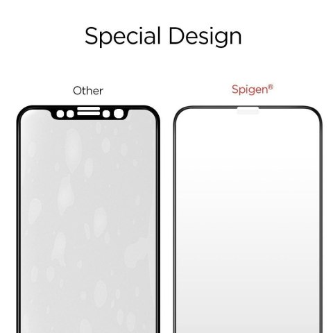 SZKŁO HARTOWANE SPIGEN GLASS FC IPHONE X/XS BLACK