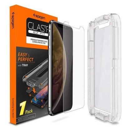 Szkło Hartowane Spigen Glas.Tr "EZ FIT" do iPhone X / XS / 11 PRO