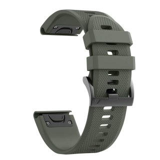 Pasek Smooth do Garmin Fenix 3 / 5X / 3HR / 5X Plus / 6X / 6X Pro Army Green