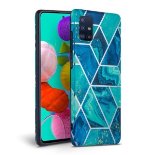 Etui Marble do Samsung Galaxy A51 Blue