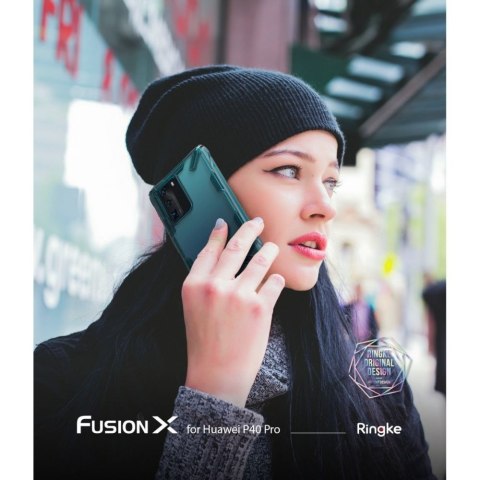 Etui Ringke Fusion X do Huawei P40 Pro Turquoise Green