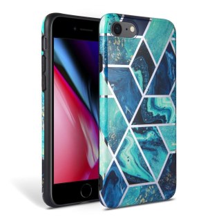 Etui Marble do iPhone 7 / 8 / SE 2020 Blue