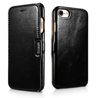 Skórzane etui Icarer Vintage do iPhone 7 / 8 / SE 2020 Black