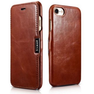 Skórzane etui Icarer Vintage do iPhone 7 / 8 / SE 2020 Brown