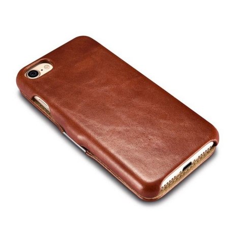 Skórzane etui Icarer Vintage do iPhone 7 / 8 / SE 2020 Brown