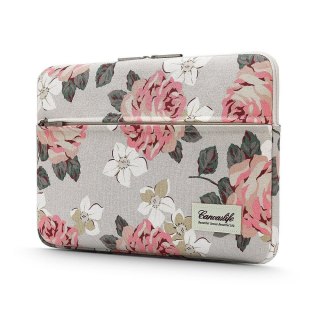 Etui Pokrowiec do Laptopa 13-14" Canvaslife Sleeve White Rose