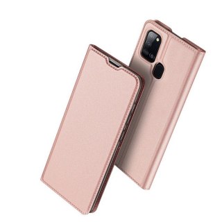 Etui z klapką DUXDUCIS Skinpro do Samsung Galaxy A21S jasnoróżowy