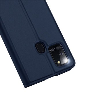 Etui z klapką DUXDUCIS Skinpro do Samsung Galaxy A21S jasnoróżowy