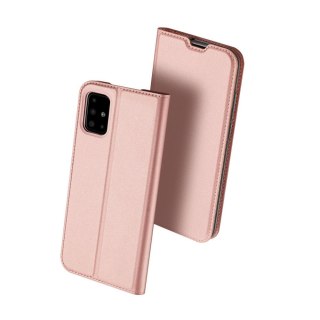 Etui z klapką DUXDUCIS Skinpro do Samsung Galaxy A41 jasnoróżowy