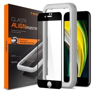 SZKŁO HARTOWANE SPIGEN ALM GLASS FC IPHONE 7/8/SE 2020 BLACK