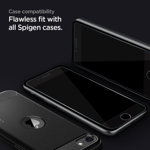 SZKŁO HARTOWANE SPIGEN GLASS FC IPHONE 7/8/SE 2020 BLACK