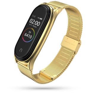 Pasek bransoleta Milanesband do Xiaomi Mi Band 5 złoty