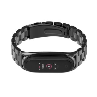 Bransoleta Stainless do Xiaomi Mi Band 5 czarny