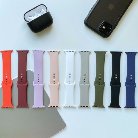 Gumowy pasek Iconband do Apple Watch 2 / 3 / 4 / 5 / 6 / SE (38/40MM) pink sand