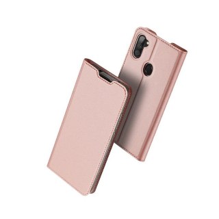 Etui z klapką DUXDUCIS Skinpro do Samsung Galaxy M11 jasnoróżowy