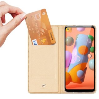 Etui z klapką DUXDUCIS Skinpro do Samsung Galaxy M11 jasnoróżowy